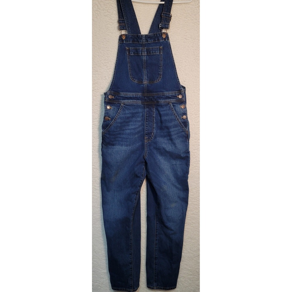 J.Crew Women's Overalls  Size M Bibs Denim Pockets Adjustable Straps 1916